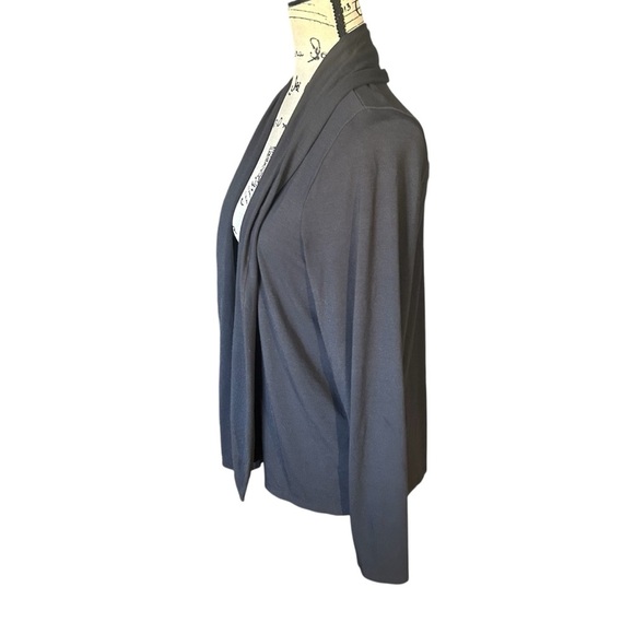 Eileen Fisher Open Front Loose Knit Cardigan Sz Lrg - Picture 4 of 9
